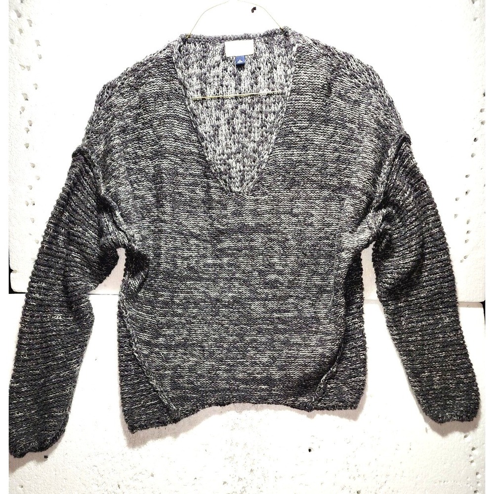 Universal Threads Sweater Womens XL Gray Cable Knit Long Sleeve Fisherman V Neck